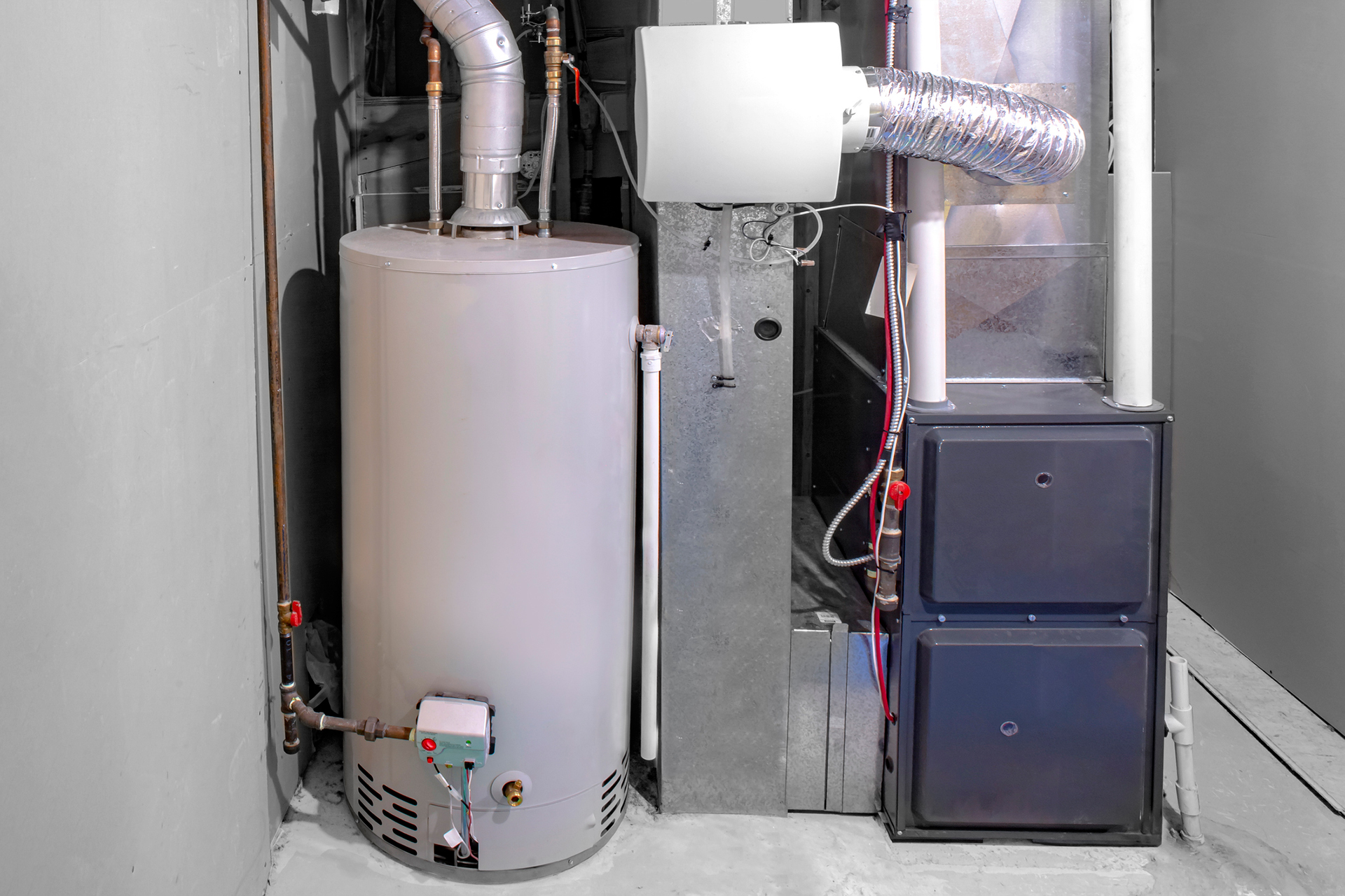 Water Heater in Utility Room